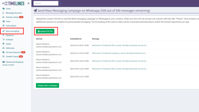 WhatsApp Mass Messaging Campaigns